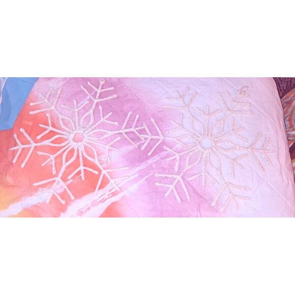 Mcm HUGE 2 18" White Glitter Snowflake Hanging Holiday Decorations Sturdy - Picture 2 of 9